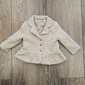 Janie, Jack, oatmeal blazer, kids, luxury, Winter, Warm, Church, Wedding, Small
